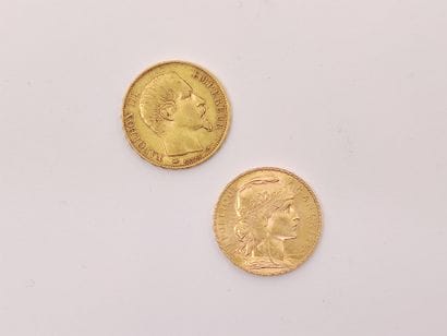 PIECE DE 20 Fr or Napoleon 1859 A

On y joint...
