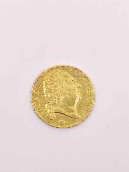 PIECE de 20 Fr or Louis XVIII 1819 A

Poids...