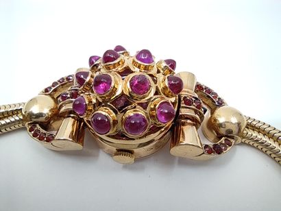 DERMONT - MONTRE bracelet tubogaz, capot...