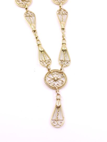 COLLIER collerette en or jaune 750° 

Poids...