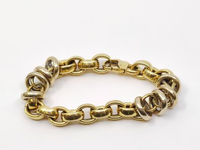 BRACELET en or jaune 750° 

Poids : 32,55...