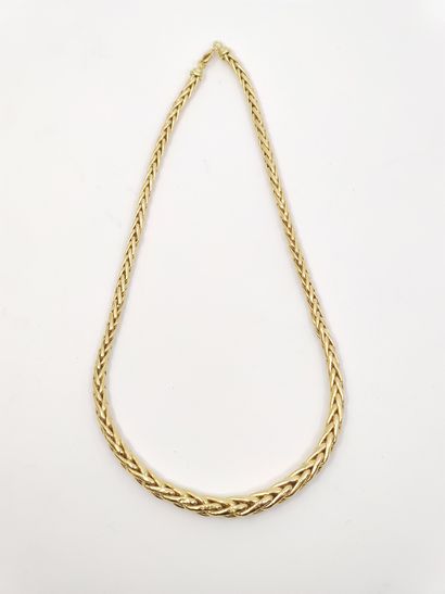 COLLIER maille palmier en or jaune 750°

Poids...
