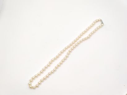 COLLIER et BRACELET en perles de culture...