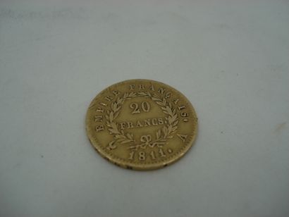 1 Pièce Or 22kt 6,37 g de 20 francs 1811