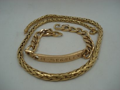 1 Collier Or 18kt 16,50 g maille palmier...