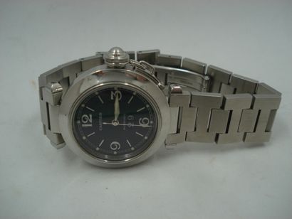 1 Bracelet montre Cartier Pasha C, acier,...