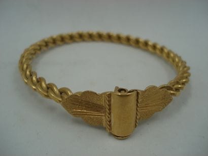1 Bracelet Or 22kt 51,64 g rigide ouvran...