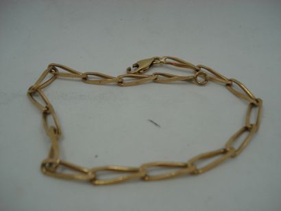 1 Bracelet Or jaune 18kt 10,00 g maille ...