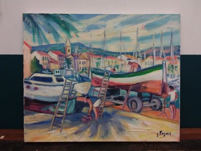 FAGARD 

Careening in Sanary

Oil on canvas...