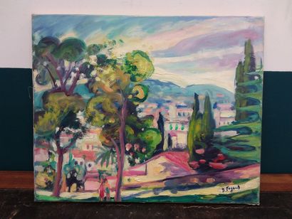 FAGARD

Paysage au grand arbres

Huile sur...