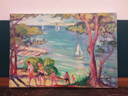 FAGARD 

Return from the beach

Oil on canvas...