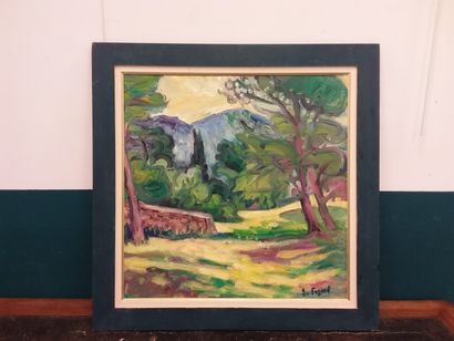 FAGARD 

View of Provence 

Oil on canvas...