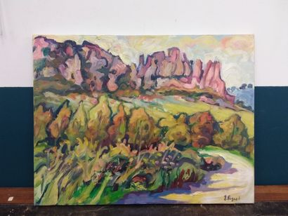 FAGARD 

Les demoiselles à Toulon 

Huile...