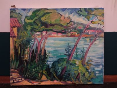 FAGARD 

The bay of Portissol

Oil on canvas...