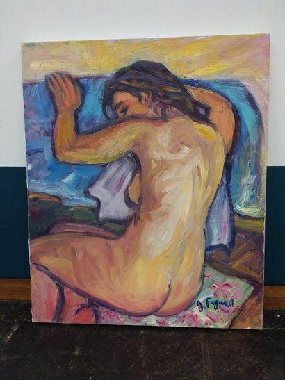 FAGARD

étude de dos 

Huile sur toile signe...
