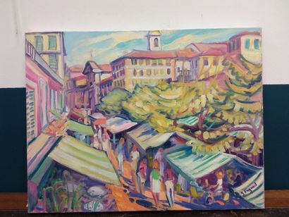 FAGARD 

Scene of market in the course Saleya...