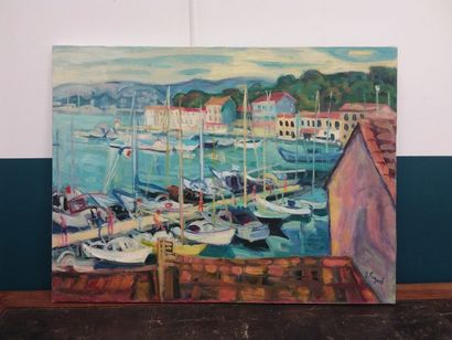 FAGARD 

Le port de St Mandrier 

Huile sur...