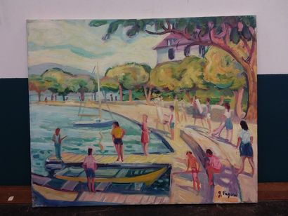 FAGARD 

Annecy 

Oil on canvas 

Signed...