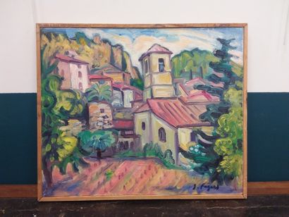 FAGARD 

Landscape in Cotignac 

Oil on canvas...