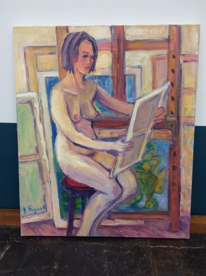 FAGARD

femme à la pose 

Huile sur toile...