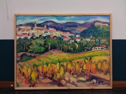FAGARD 

Landscape at the Cadiere 

Oil on...
