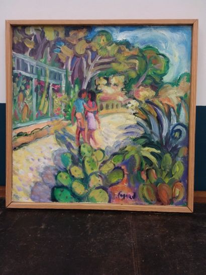 FAGARD

Les amoureux au jardin exotique 

Huile...