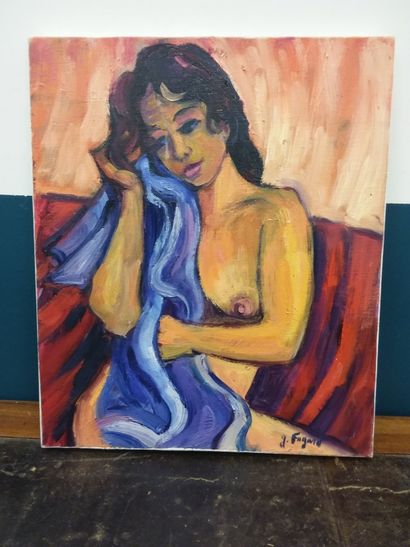 FAGARD 

toilet

Oil on canvas signed lower...