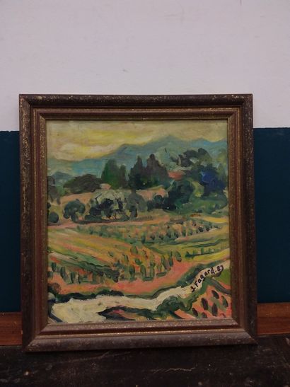 FAGARD 

Path in provence 

Oil on panel...