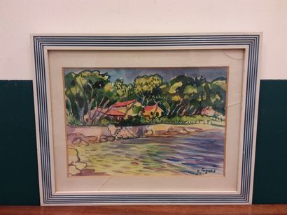FAGARD 

Seaside at Le Brusc

Watercolor...
