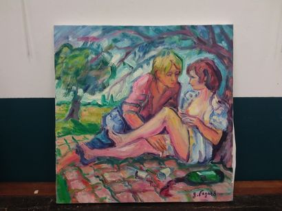 FAGARD 

La main baladeuse 

Huile sur toile...