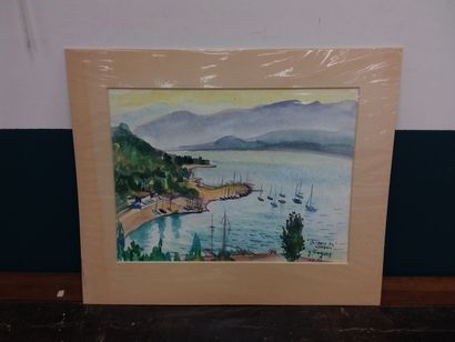 FAGARD 

St cross of Verdon 

Watercolor...
