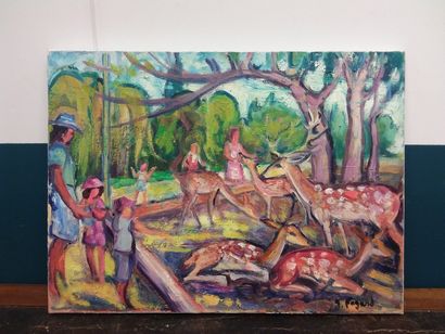 FAGARD 

Hello the dains 

Oil on canvas...