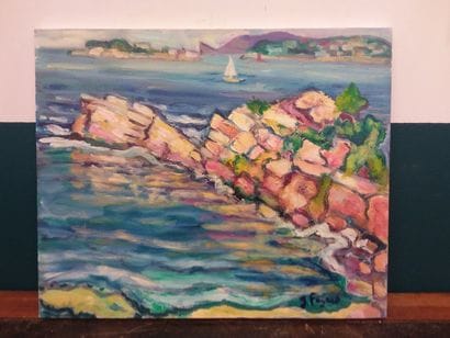 FAGARD 

Seaside in Provence

Oil on canvas...