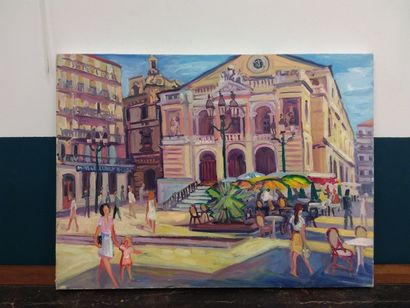 FAGARD 

The history of Toulon 

Oil on canvas...