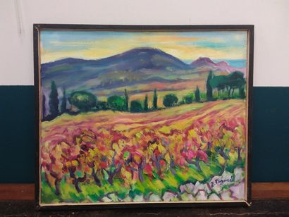 FAGARD 

Landscape in autumn at the Cadiere...