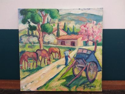 FAGARD 

Rural Provence 

Oil on canvas 

Signed...