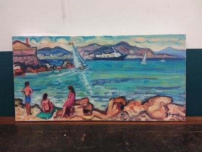 FAGARD 

Bord de mer a Antibes

Huile sur...