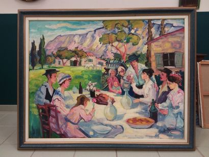 FAGARD 

Noce provençale 

Huile sur toile...
