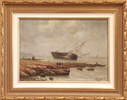 In Revertegoh 86 (?)

Ship aground on the...