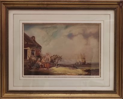 BRETON Jules (1827 - 1906)

Return from fishing

Watercolor...