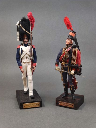 
Marcel RIFFET 




Two painted and dressed...