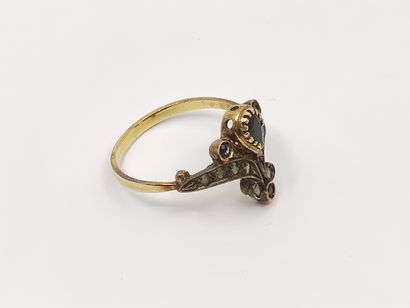 
Duchess ring in gold and silver decorated...