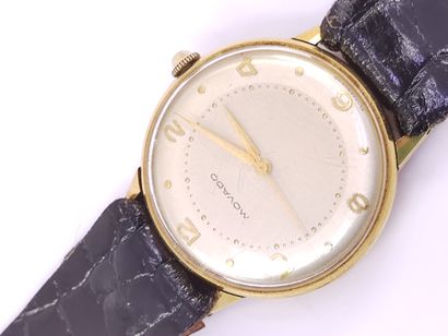 MOVADO

Bracelet watch, round case in yellow...