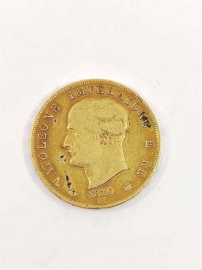 PIECE 40 lires Napoleon Kingdom of Italy

1810...