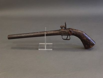 
Percussion pistol, long octagonal barrel





XIXth...