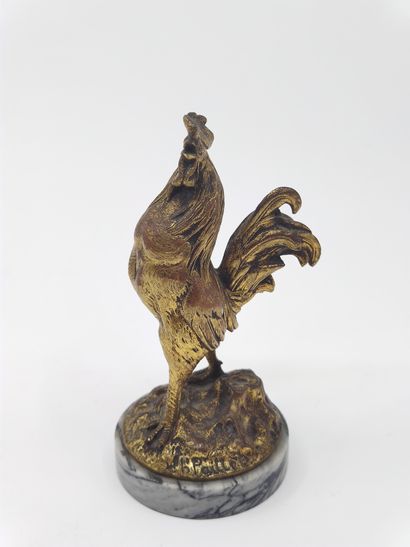 Charles Paillet (1871 - 1937) 

Rooster crowing

Sculpture...