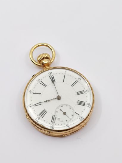 IMPORTANTE montre de gousset en or jaune...