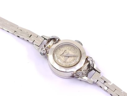 GERMOR 

Bracelet watch in white gold 750°,...