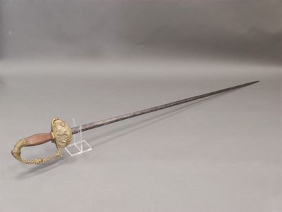 
Restoration officer sword.




Missing mother-of-pearl...