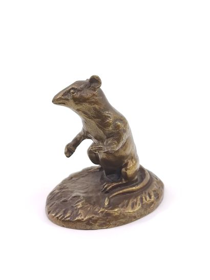 FLAMING 

Bronze with golden patina representing...